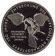 10 Euros 150 Years of Archaeopteryx Discovery reverse image