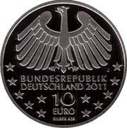 10 Euros Hamburger Elbtunnel; Silver Proof Issue obverse image