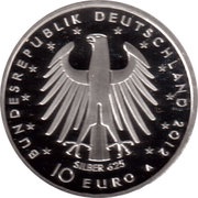 10 Euros Frederick II; Silver Proof Issue obverse image