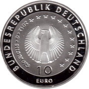 10 Euros Welthungerhilfe; Silver Proof Issue obverse image