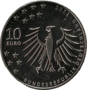 10 Euros Gerhart Hauptmann; Silver Proof Issue obverse image