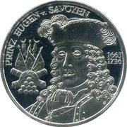 20 Euros Baroque Period, Austria, 2002 reverse image