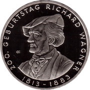 10 Euros Richard Wagner, Germany, 2013 reverse image