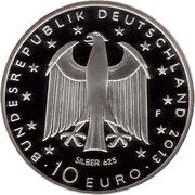 10 Euros Georg Büchner; Silver Proof Issue obverse image