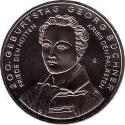 10 Euros Georg Büchner, Germany, 2013 reverse image