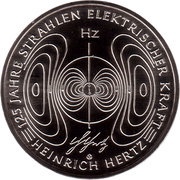 10 Euros Heinrich Hertz, Germany, 2013 reverse image
