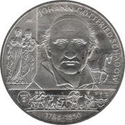 10 Euros Johann Gottfried Schadow, Germany, 2014 reverse image
