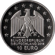 10 Euros Johann Gottfried Schadow; Silver Proof Issue obverse image
