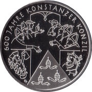 10 Euros Council of Constance; Silver Proof Issue, Germany, 2014 reverse image