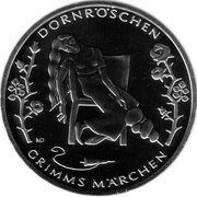 10 Euros Dornröschen, Germany, 2015 reverse image