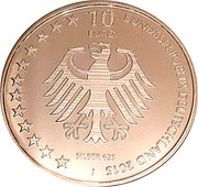10 Euros 150 years German Maritime Search and Rescue Service; Silver Proof Issue obverse image