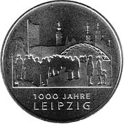 10 Euros Leipzig, Germany, 2015 reverse image