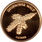 20 Euros Deutscher Wald - "Fichte" reverse image