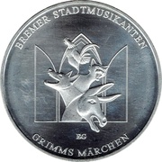 20 Euros Bremer Stadtmusikanten, Germany, 2017 reverse image