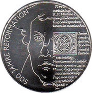20 Euros Reformation, Germany, 2017 reverse image