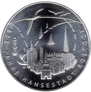 20 Euros Hansestadt Rostock reverse image