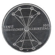 20 Euros Ernst Otto Fischer, Germany, 2018 reverse image