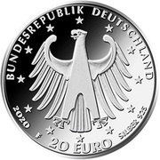 20 Euros 250th Anniversary of Ludwig van Beethoven obverse image