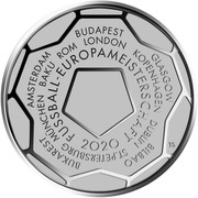 20 Euros UEFA Euros 2020, Germany, 2020 reverse image