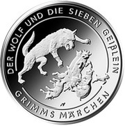 20 Euros Der Wolf und die sieben Geißlein, Germany, 2020 reverse image
