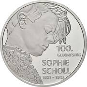 20 Euros Sophie Scholl, Germany, 2021 reverse image