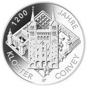 20 Euros Princely Abbey of Corvey, Germany, 2022 reverse image