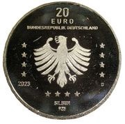 20 Euros 400 years calculating machine of Wilhelm Schickard obverse image