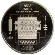 20 Euros 400 years calculating machine of Wilhelm Schickard, Germany, 2023 reverse image