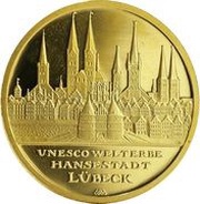 100 Euros Lübeck, Germany, 2007 reverse image