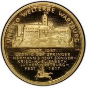 100 Euros Wartburg, Germany, 2011 reverse image