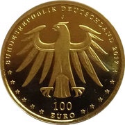 100 Euros Luthergedenkstätten Eisleben und Wittenberg obverse image