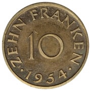 10 Franken Trial Strike reverse image
