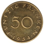 50 Franken Trial Strike reverse image