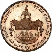 ¼ Ackey - George III Trial Strike reverse image