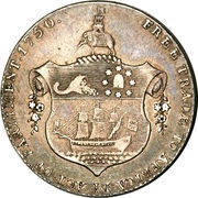 ½ Ackey - George III reverse image