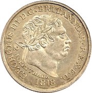 ½ Ackey - George III obverse image