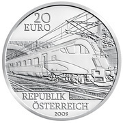 20 Euros Railways of the Future obverse image