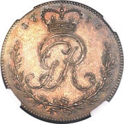 1 Ackey - George III obverse image