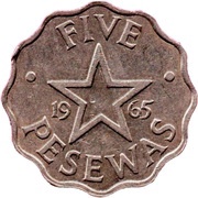 5 Pesewas reverse image