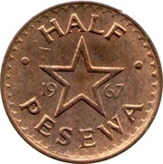 ½ Pesewa reverse image