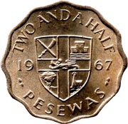 2½ Pesewas reverse image