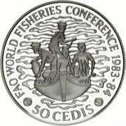 50 Cedis FAO, Ghana, 1984 reverse image