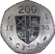 200 Cedis, Ghana, 1996-1998 reverse image