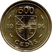 500 Cedis, Ghana, 1996-1998 reverse image
