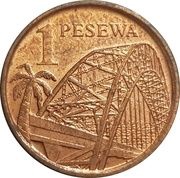 1 Pesewa reverse image