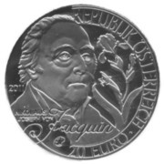 20 Euros Nikolaus Joseph von Jacquin obverse image