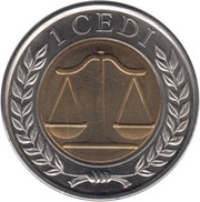 1 Cedi reverse image