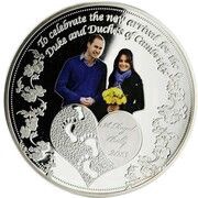 1 Cedi Royal Baby reverse image