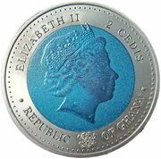 2 Cedis Daimler and Benz obverse image