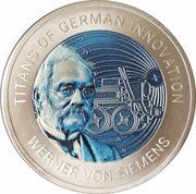 2 Cedis Werner von Siemens, Ghana, 2021 reverse image